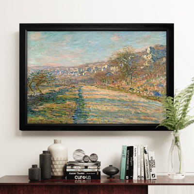 « parc monceau, paris », reproduction de peinture à l’huile sur toile tendue encadrée
