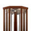 Vitrine de coin éclairée à 6 tablettes avec tablettes réglables en verre trempé et miroir arrière (ampoule E26 non incluse)