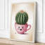 Smiling Cactus Companion Botanical - Wrapped Canvas-1739492629-1739492634