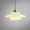 Lampe suspendue simple en verre de style industriel américain