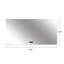 Miroir de salle de bain 48 po x 32 po avec lumière, miroir rétroéclairé à DEL, gradation tricolore, fonction antibuée, imperméable, capteur intelligent