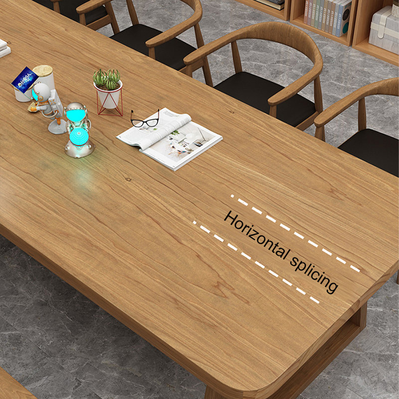 Bureau rectangulaire en bois massif Burlywood, H 29,53 po x l 62,99 po x P 27,56 po
