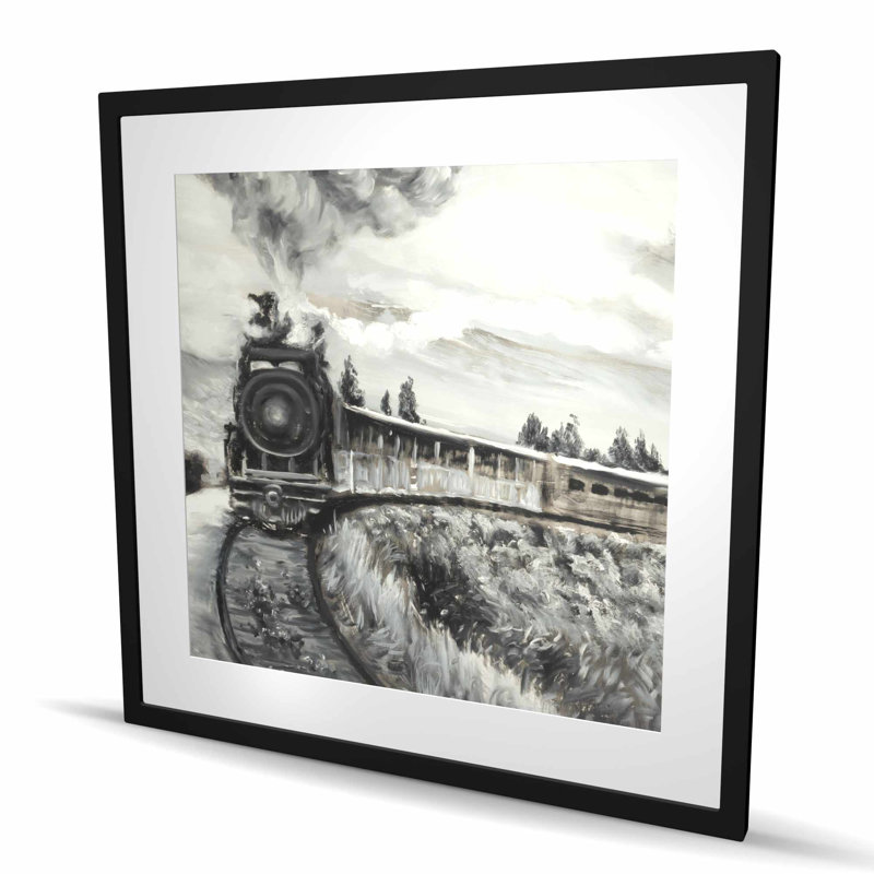 Impression matelassée d'un train à vapeur | Art de la décoration intérieure