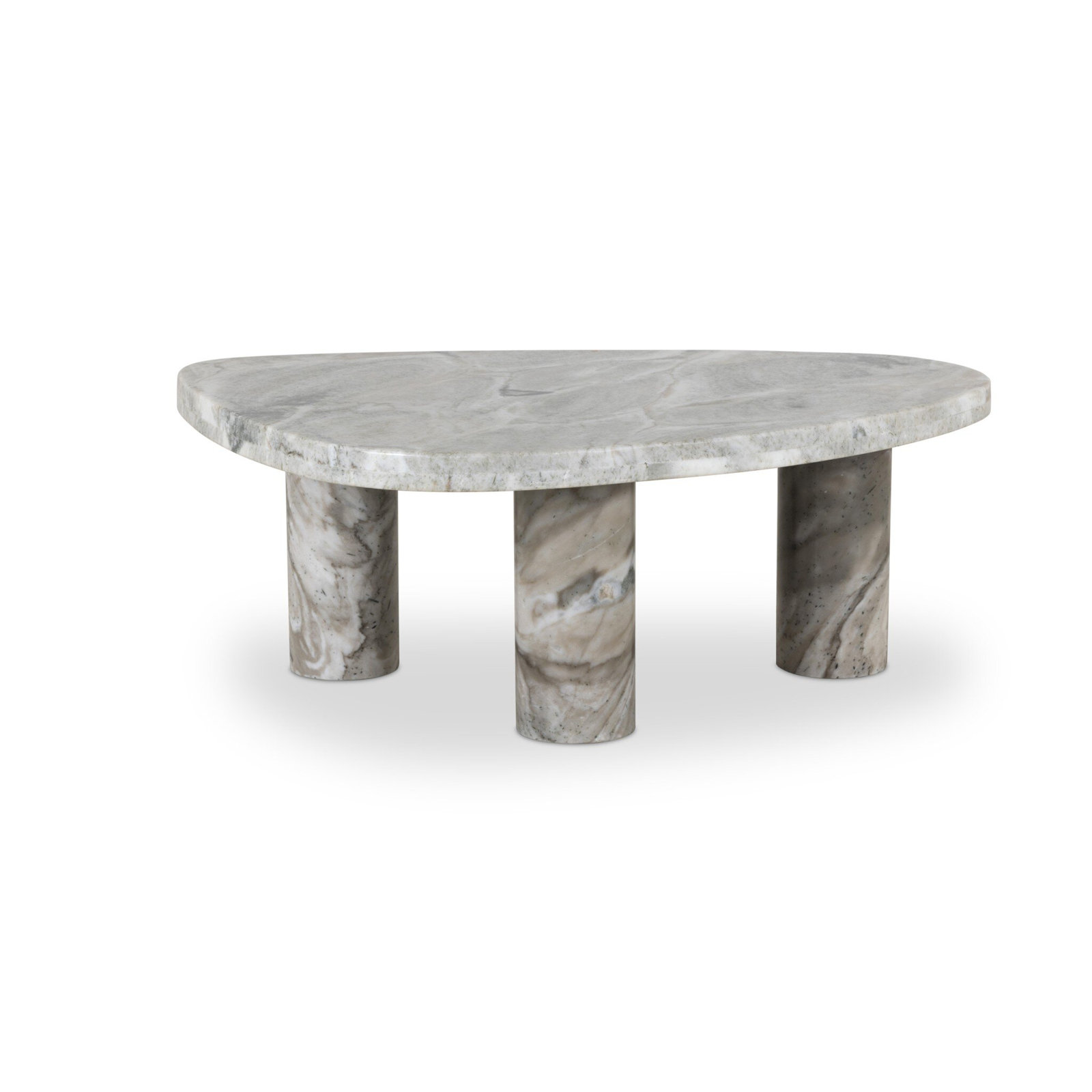 Moraga 3 Legs Coffee Table, Sage Onyx, 15" H x 30" L x 48" W