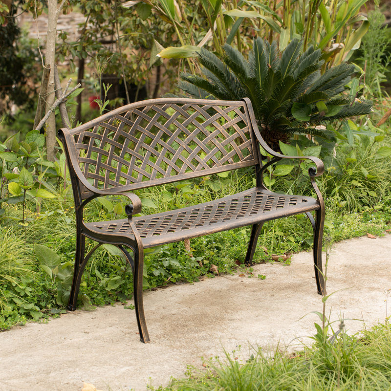 Banc de jardin en métal Nesma
