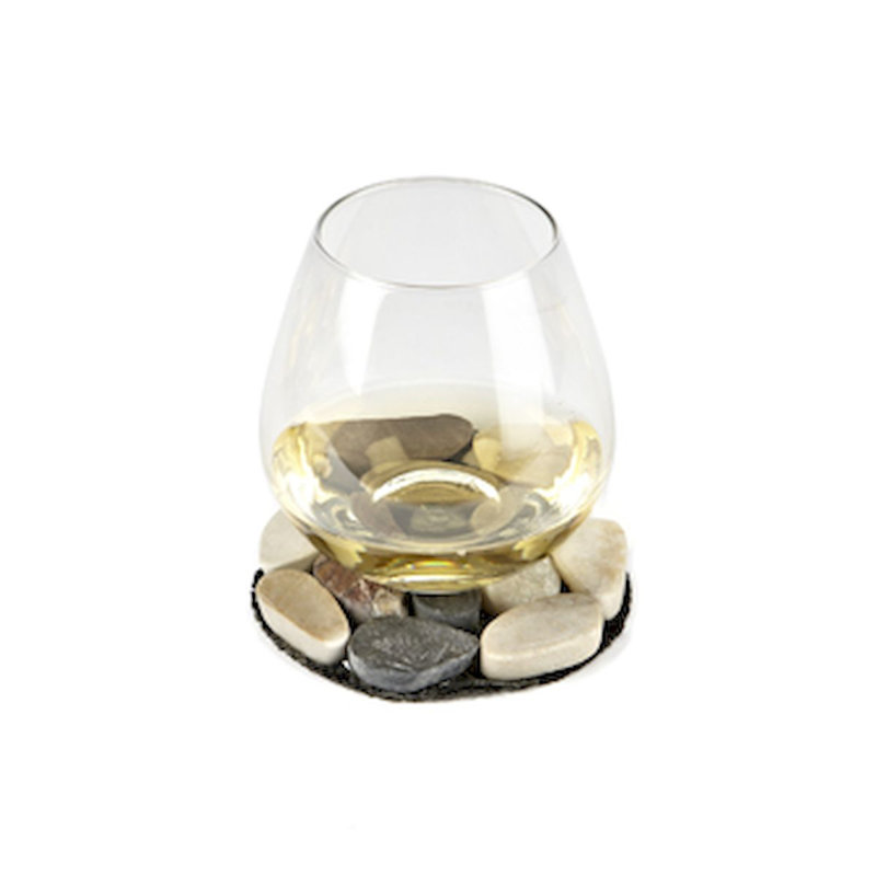 Sous-verre plat et rond en pierre