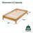 Aristia Solid Wood Low Profile Bed-92064832