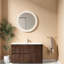 Meuble-lavabo mural spacieux avec lavabo, contreplaqué durable et céramique, style rétro