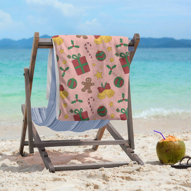 Beach Towel, Pink, Microfiber