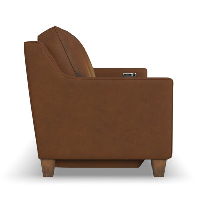Finnegan 87" Genuine Leather Reclining Sofa