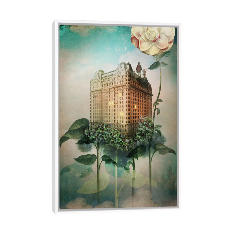 «Reach out» par Catrin Welz-Stein - reproduction d'art, H 60 po x l 40po x P 1,5 po, Toile blanche encadrée, Pas de tapis
