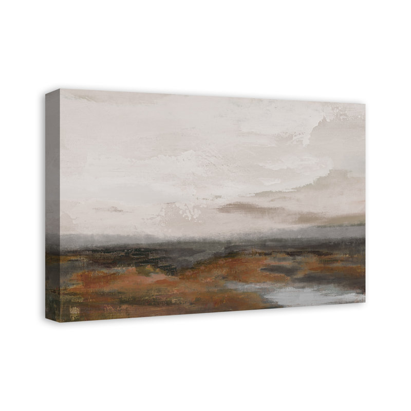 Impression sur toile Moody Riverscape, H 16 po x l 24 po