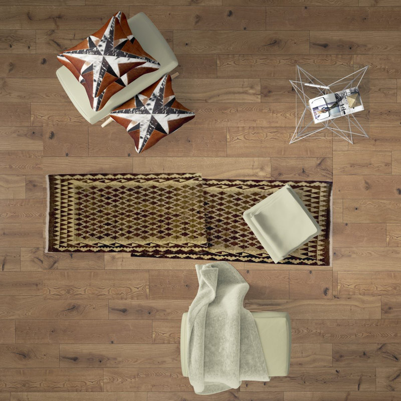 Hennessy Geometric Hand Woven 110cm X 380cm Area Rug