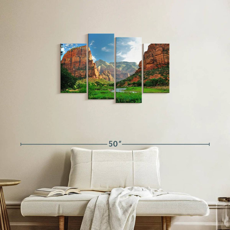 Canyons du parc national Alvord Zion, H 22 po x l 36 po