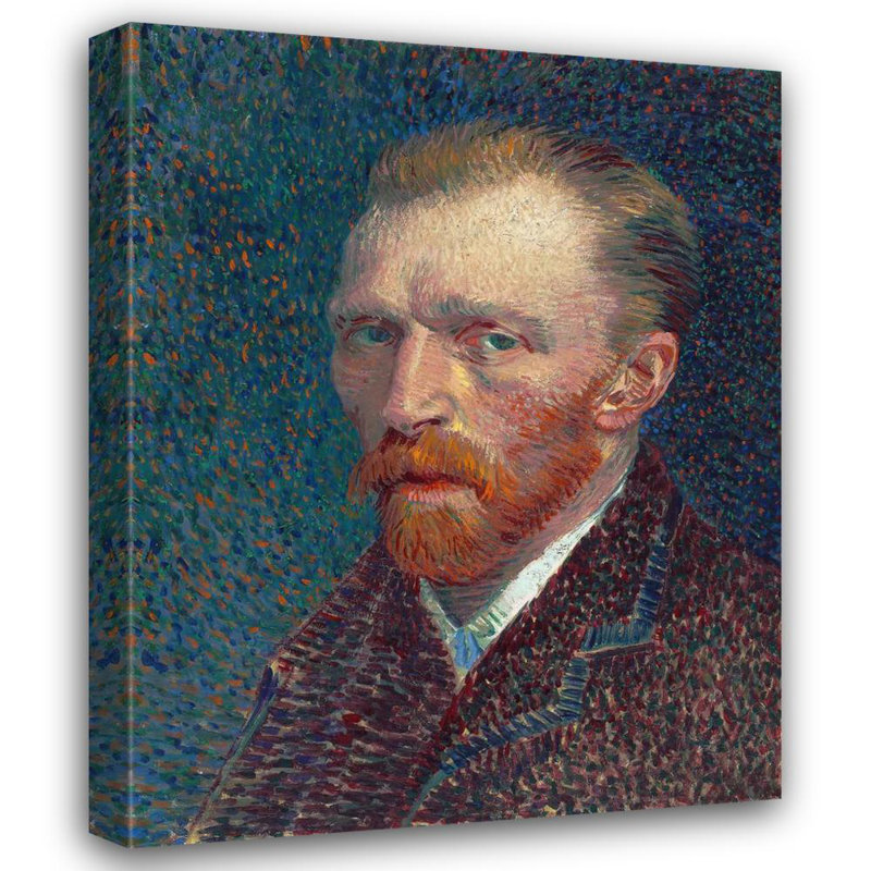 "Autoportrait" par Vincent Van Gogh - Toile tendue avec châssis, H 18 po x l 14 po