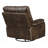 Brown Swivel Gliding Recliner with Easy Assembly and No-Tool Setup for Modern Comfort-978885652