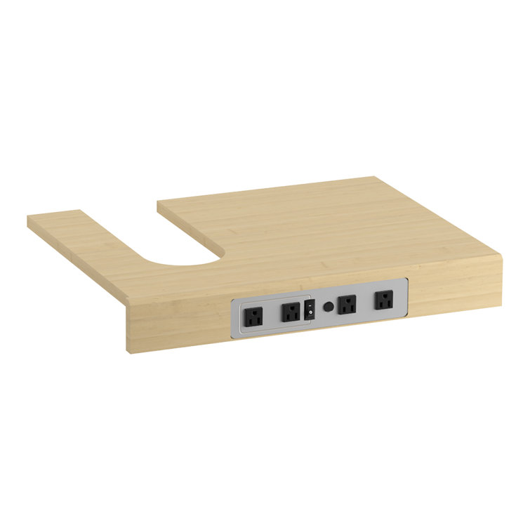 Adjustable Shelf with Electrical Outlets for 36" Tailored Vanities with 1 Door, 3 Drawers Left