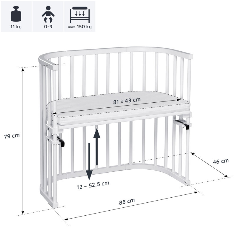 babybay Original co-sleeper, Unfinished