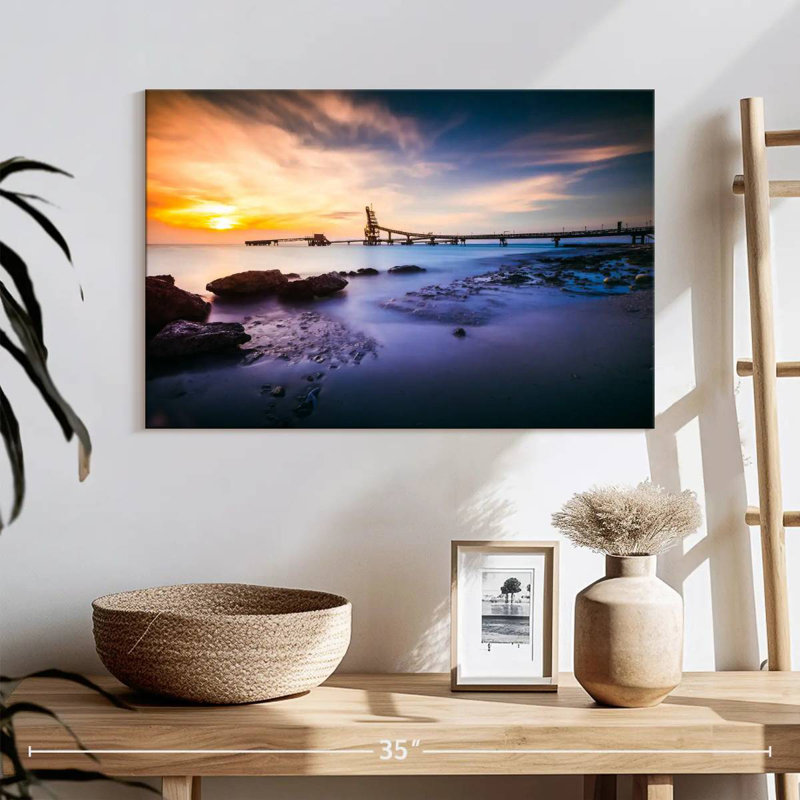 Plage de coucher de soleil Gillard Kralendijk, H 16 po x l 24 po