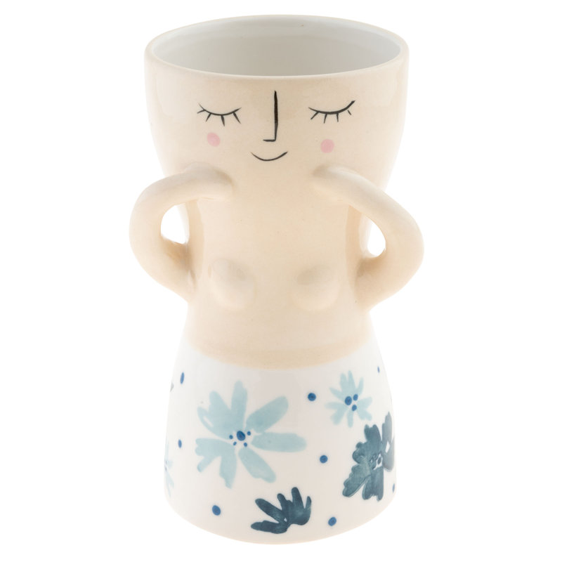 Vase REYNA BUSTY LADY BLEU FLORAL (S22)