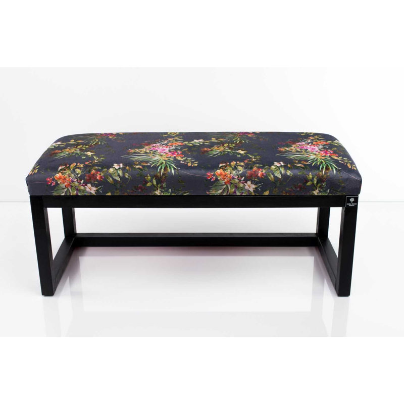 Velvet Upholstered Bench, 50cm H x 100cm W x 30cm D, Paradis04