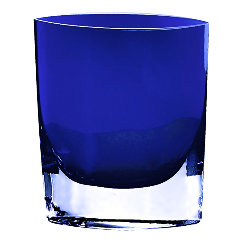 Menzel Glass Floor Vase, Cobalt