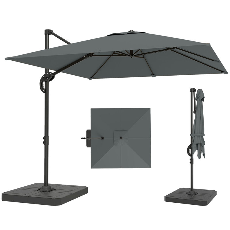 244cm Cantilever Parasol, Grey