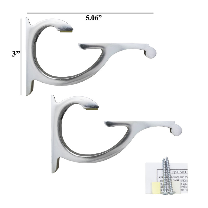 Arriella Bracket Shelf, Chrome, 3" H x 72" W x 10" D