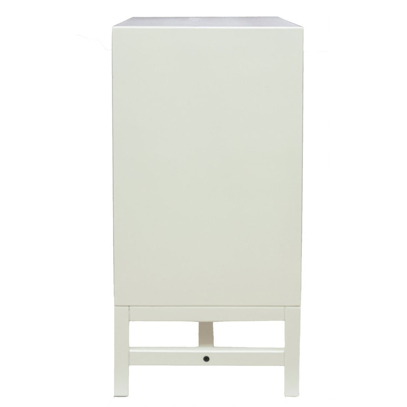 Armoire d'appoint à 2 portes de 29,5 po de hauteur Pepperdine, Blanc