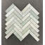 Carreau de mosaïque de mur et de plancher en marbre à chevrons / chevrons 1 po x 4 po-818368