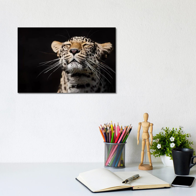 Leopard I by Goran Anastasovski - Wrapped Canvas Print, 20.32 cm H x 30.48 cm W