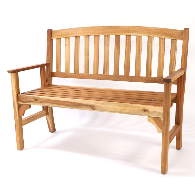 Kjetil Solid Wood Acacia Outdoor Bench