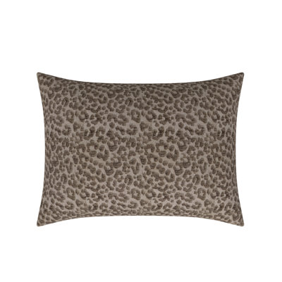 Coussin décoratif réversible en plumes à imprimé animal