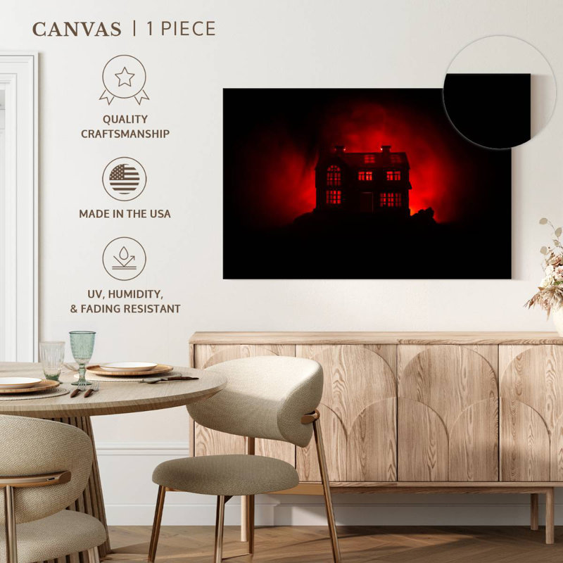 Hitzel Gothic Ghost House, 24" H x 36" W