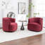 Fauteuil demi-tonneau pivotant rembourré Tybias-614981180