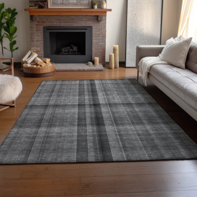 Premium Machine Washable Cerrito AMF548 Gray Rug