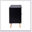Table de chevet 2 tiroirs en rotin pour chambre à coucher et salon, table de bout, table d'appoint avec 2 tiroirs décoratifs en rotin fabriqués à la main