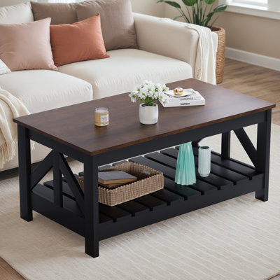 Table basse 39 po rectangulaire avec rangement