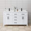 Meuble-lavabo double autoportant de 60 po avec plateau en marbre Beckett-49797320-46032556-61130376