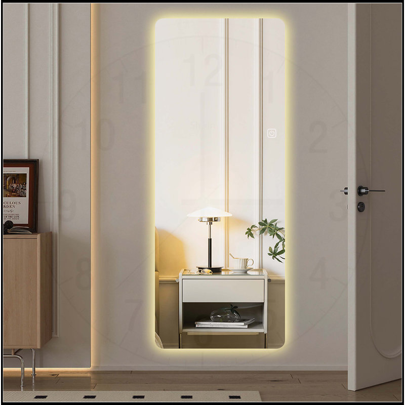 65x21in Full Body Mirror with Lights