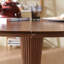 Table de salle à manger ronde en bois massif noyer-318206764
