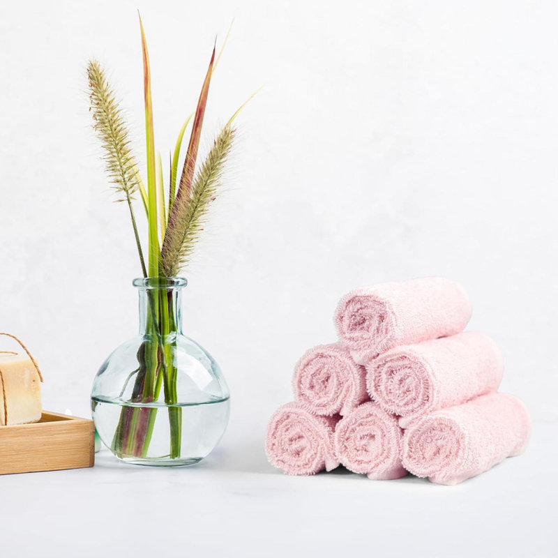 Serviettes de visage pour la salle de bain, débarbouillette 100% coton, séchage rapide - serviette de salon - paquet de 24