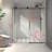 Frameless One Fixed And One Shifted Shower Door,70MM 304 Stainless Steel Large Pulleys With Adjustable Soft Closing Function,With Nano Easy Cleaning,Stick Explosion-Proof Menbrance-114613381