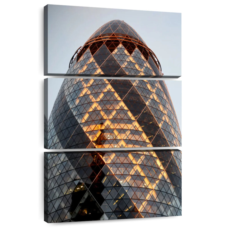 Lilie The Gherkin Skyscraper, 74" H x 48" W