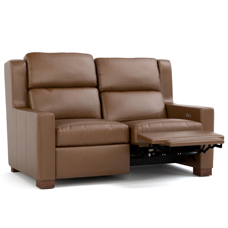 Woodlands Track Arm Motion Loveseat, Selvano Bark