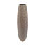 Vase effilé en aluminium 8,5 x 5 x 14,5 po avec finition brun chocolat texturé-83893003