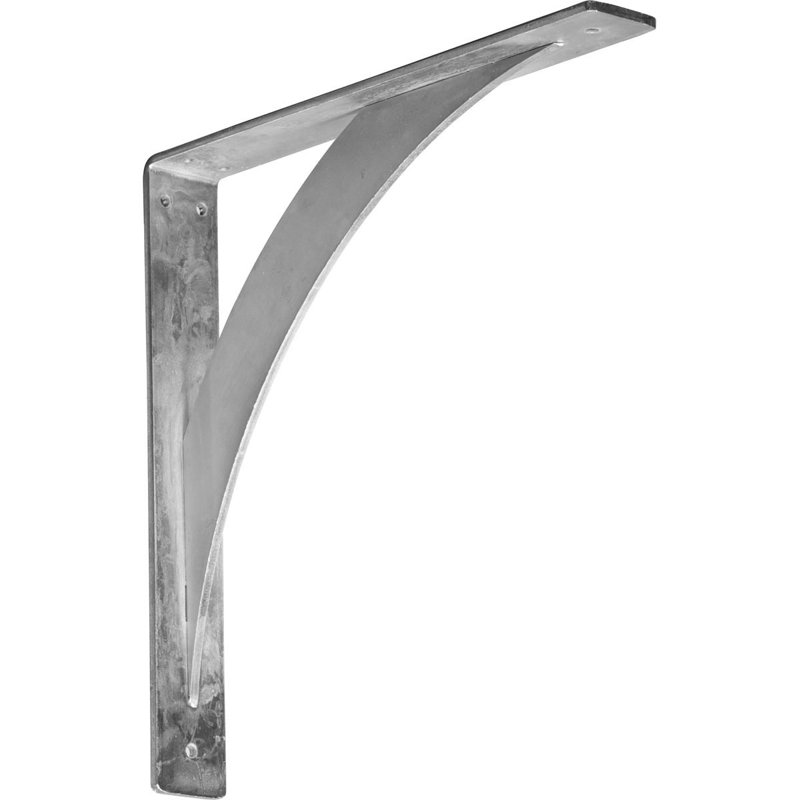 2"W x 18"D x 18"H Legacy Bracket, Steel (4-Pack), 2" x 18", Unfinished Steel