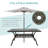 Rectangular Metal Outdoor Dining Table With Umbrella Hole , 60'' in. W 36'' in. D-110044447