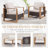 Drazen 5 - Person Patio Furniture Set With Fire Pit Table, All-Weather Wicker Outdoor Conversation Set With Chair And Thick Cushions-1830342701-1830342707