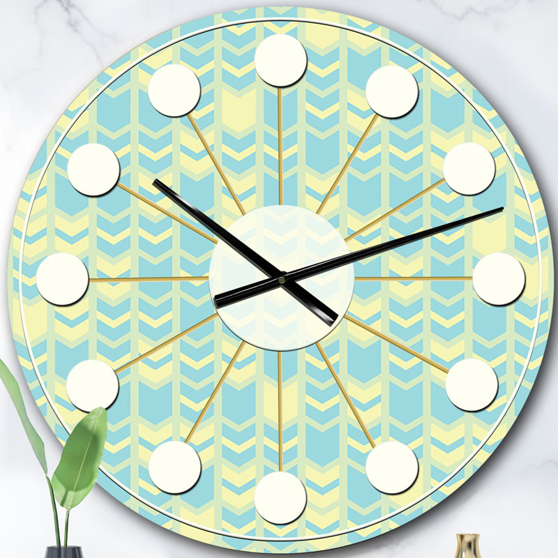 Horloge murale rétro Mid-Century, Surdimensionné